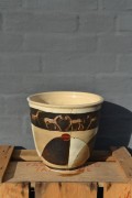 Flowerpot with horses
