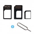 Sim Kort Adapter Nano, Micro til Mini (alm)