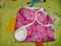 Nature Babies PUL Cover Pink prikker str S