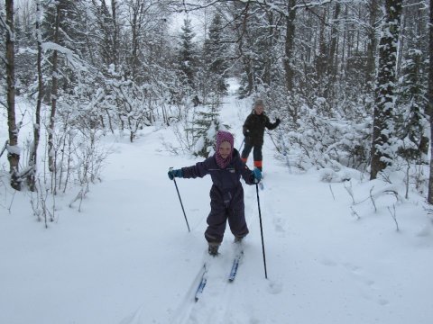 Børnene på ski