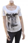 Dimensione danza, hvid T-shirt, small.