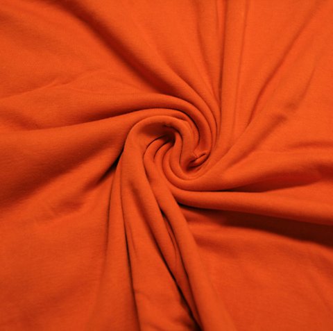 Bomuldsjersey, orange - REST