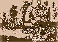 Livingstone illustration af KhoiKhoi folket