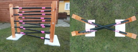 dobbelt m/krydsede pinde