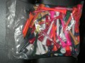 100 farvede korte tees (60 mm)