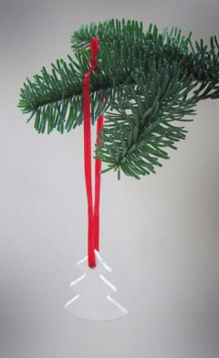 Julepynt - MORS JUL - håndlavede lerfigurer - lille juletræ