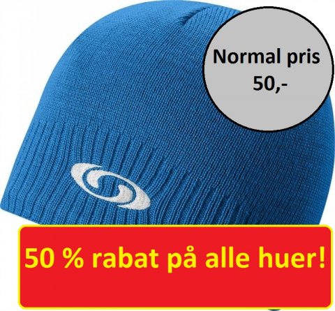 Den nydelige bl&aring; hue, der er p&aring; tilbud i F&oslash;tex.