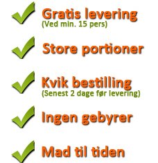 tjek point ved bestilling