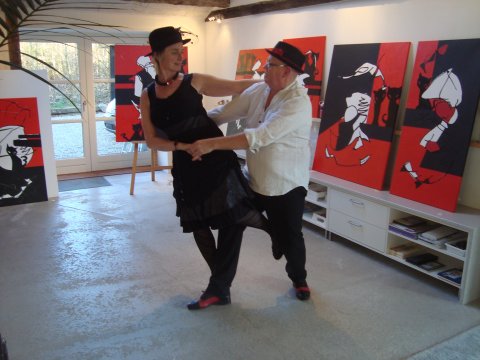 Dansens Dag hos Kunst og Kaffe - Dans Tango med kunstmaler Peder Meinert