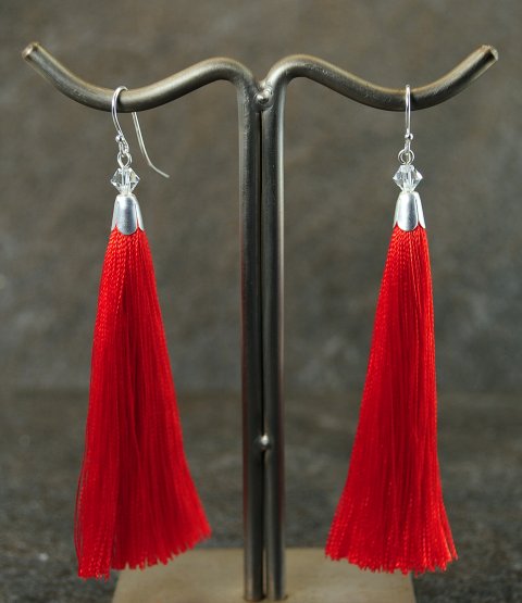 Knald rd tassel reringe