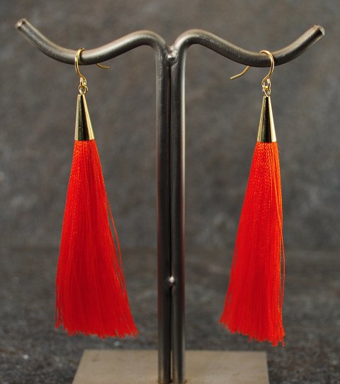 Mrk orange tassel reringe