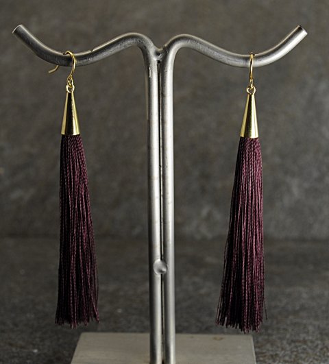 Aubergine tassel reringe