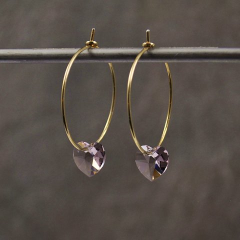 Swarovski med slv og forgyldt sterling slv