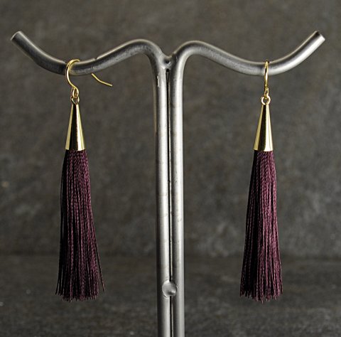Aubergine tassel reringe