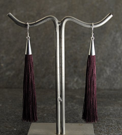Aubergine tassel reringe
