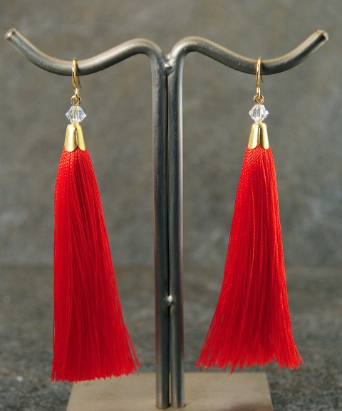 Knald rd tassel reringe