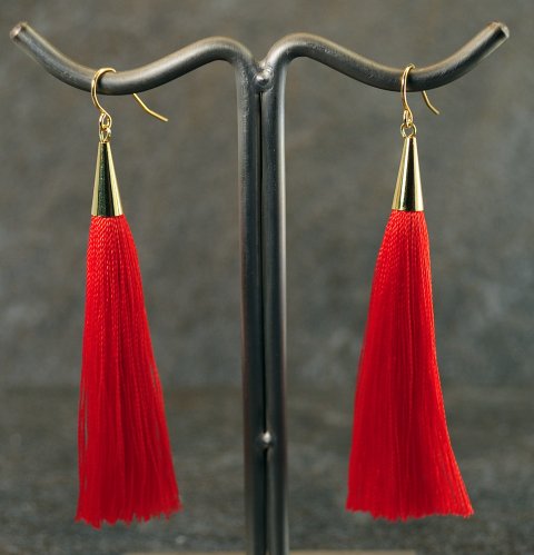 Knald rd tassel reringe