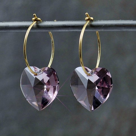 Swarovski med slv og forgyldt sterling slv