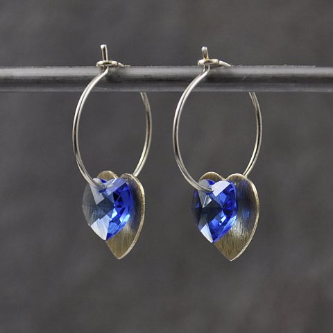 Swarovski med slv og forgyldt sterling slv