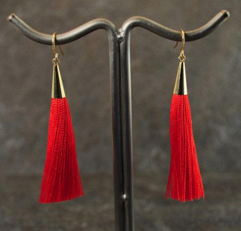 Knald rd tassel reringe