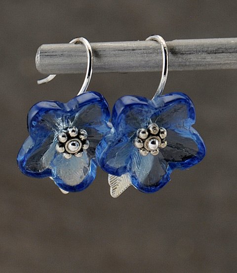Bl glasblomst