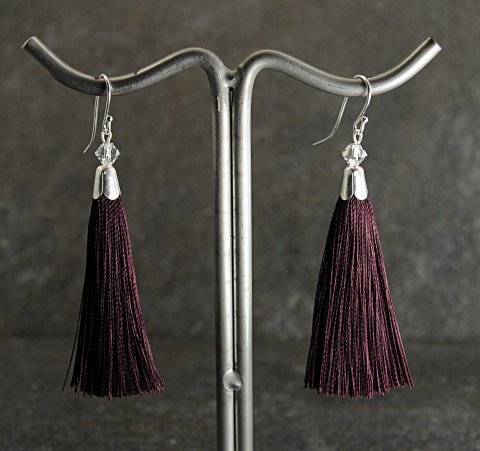 Aubergine tassel reringe