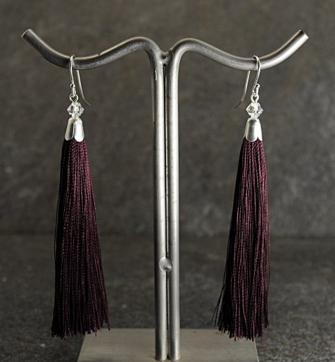 Aubergine tassel reringe