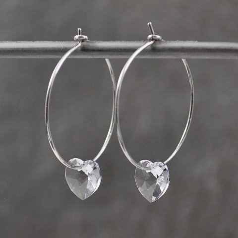 Swarovski med slv og forgyldt sterling slv