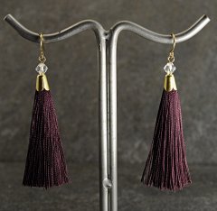Aubergine tassel reringe