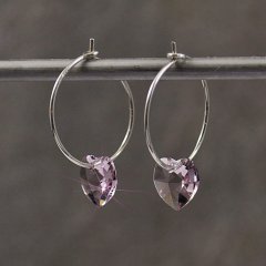 Swarovski med slv og forgyldt sterling slv