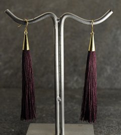 Aubergine tassel reringe