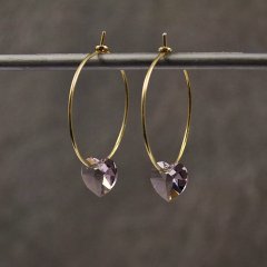 Swarovski med slv og forgyldt sterling slv