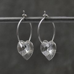 Swarovski med slv og forgyldt sterling slv