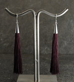 Aubergine tassel reringe