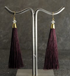 Aubergine tassel reringe