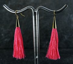 Pink tassel reringe