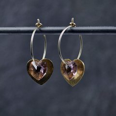 Swarovski med slv og forgyldt sterling slv