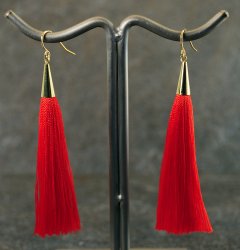 Knald rd tassel reringe