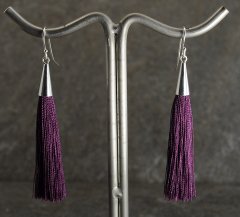 Mrk lilla tassel reringe
