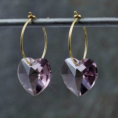 Swarovski med slv og forgyldt sterling slv