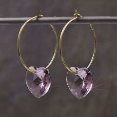 Swarovski med slv og forgyldt sterling slv
