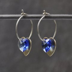 Swarovski med slv og forgyldt sterling slv