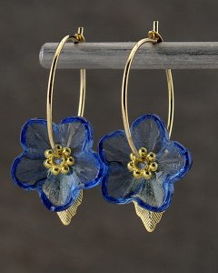 Bl glasblomst