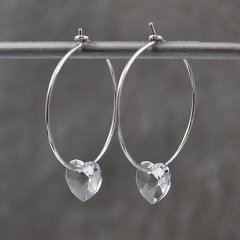 Swarovski med slv og forgyldt sterling slv