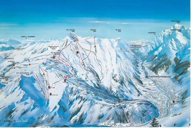 frankrig skiferie pistekort