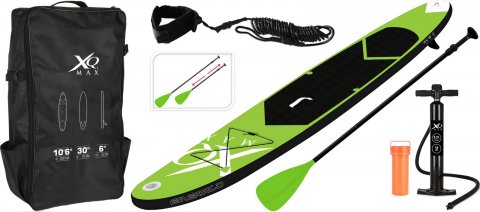 iSUP Paddle Board grn, 305x71x10 cm. Maks. belastning 100 kg.