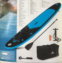 iSUP Paddleboard bl, 285x71x10. Maks. belastning 100 kg.