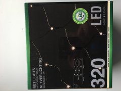 Lyskde - net med 320 varme hvide diode lys