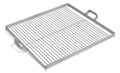 Rist i rustfrit stl, firkantet til blfade med en diameter p 60 cm