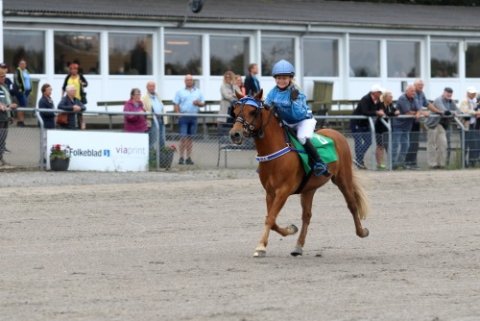 Vinder af ponyløbet 5/8-2019 Djam og Gry Bruun